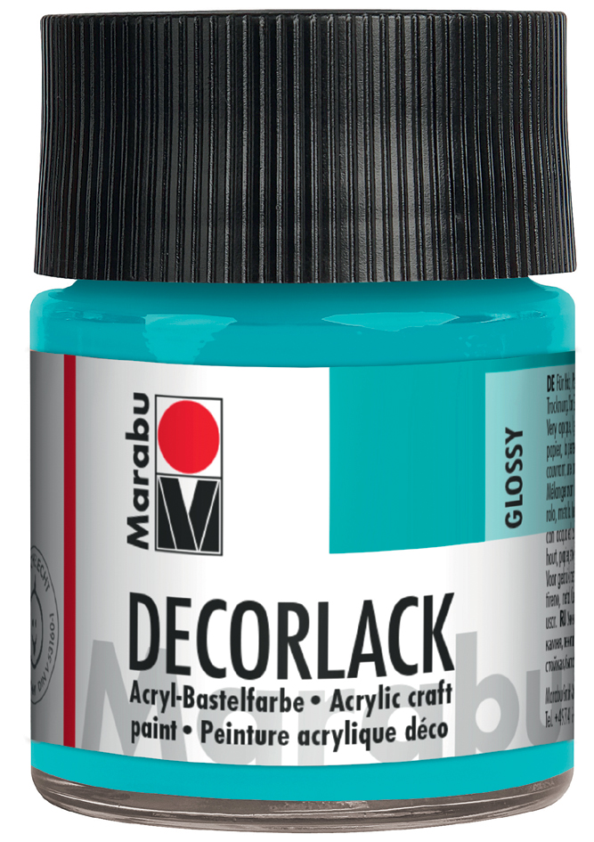 Marabu Acryllack , Decorlack, , metallic-silber, 50 ml,im Glas von Marabu