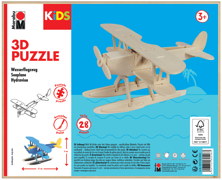 Marabu KiDS 3D Puzzle , Wasserflugzeug, , 28 Teile Marabu KiDS 3D Puzzle , Wasserflugzeug, , 28 Teile von Marabu