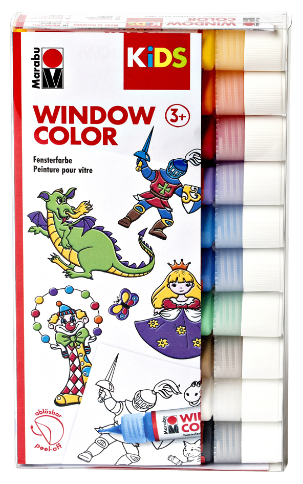 Marabu KiDS Window Color, 10er Set, farbig sortiert von Marabu