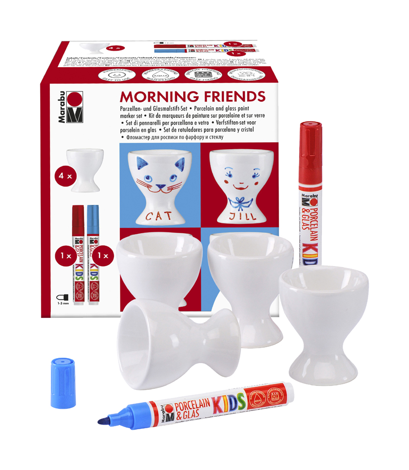 Marabu Porcelain & Glas Painter KIDS Eierbecher-Set von Marabu