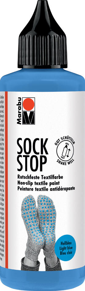 Marabu Textilfarbe Sock Stop, 90 ml, reseda von Marabu