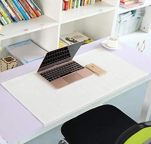 Schreibtischunterlage mit Kantenschutz,80x50cm,Wasserdichte rutschfeste sanft Luxus Leder Schreibunterlagen für Tastatur, PC, Laptop Computertastatur von Maran