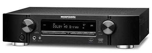 Marantz NR1510 5.2-Kanal AV-Receiver, HiFi Verstärker, 50W, 4K, Dolby Audio, HEOS Built-in, 6 HDMI Eingänge, Bluetooth, WLAN - Schwarz von Marantz