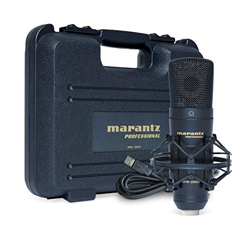 Marantz Professional MPM-2000U - Großmembran USB Mikrofon für Computeraufnahmen, Podcast und Gaming mit Mikrofonspinne, USB Kabel und Tasche enthalten Marantz Professional MPM-2000U - Großmembran USB Mikrofon für Computeraufnahmen, Podcast und Gaming mit Mikrofonspinne, USB Kabel und Tasche enthalten von Alesis