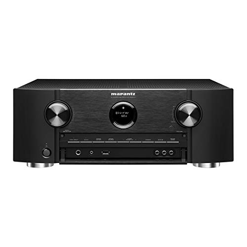 Marantz SR6015 9.2-Kanal AV-Verstärker, HiFi Verstärker, Alexa kompatibel, 7 HDMI Eingänge und 3 Ausgänge, 8K Video, WLAN, Musikstreaming, Dolby Atmos, AirPlay 2, HEOS Multiroom, Schwarz von Marantz