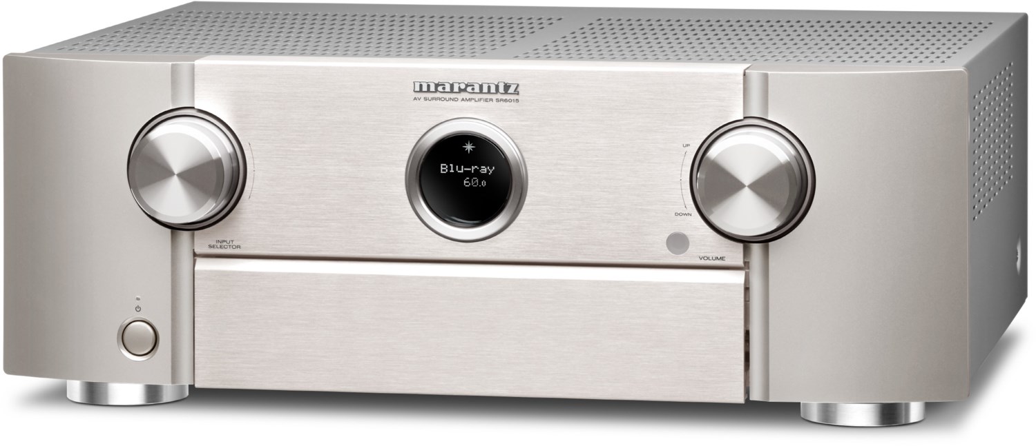 Marantz SR6015 9.2-Kanal AV-Verstärker,7 HDMI Eingänge, 3 Ausgänge, silber gold von Marantz