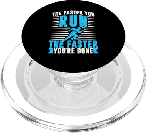 Je schneller Sie laufen, desto schneller sind Sie fertig PopSockets PopGrip für MagSafe von Marathon Running And Long-Distance Foot Race
