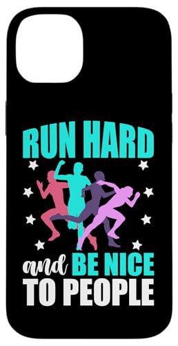 Lauf hart und sei nett zu den Leuten Hülle für iPhone 14 Plus Lauf hart und sei nett zu den Leuten Hülle für iPhone 14 Plus von Marathon Running And Long-Distance Foot Race