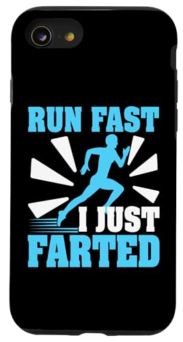 Lauf schnell - ich habe gerade gefurzt Hülle für iPhone SE (2020) / 7 / 8 von Marathon Running And Long-Distance Foot Race