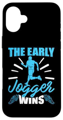 The Early Jogger gewinnt Hülle für iPhone 16 Plus The Early Jogger gewinnt Hülle für iPhone 16 Plus von Marathon Running And Long-Distance Foot Race