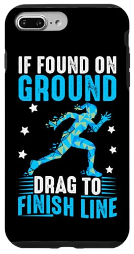 Wenn Sie auf dem Boden gefunden werden – ziehen Sie die Linie zum Abschluss Hülle für iPhone 7 Plus/8 Plus von Marathon Running And Long-Distance Foot Race