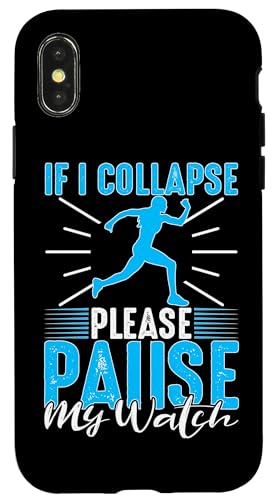 Wenn ich zusammenbricht, pausiere bitte meine Uhr Hülle für iPhone X/XS Wenn ich zusammenbricht, pausiere bitte meine Uhr Hülle für iPhone X/XS von Marathon Running And Long-Distance Foot Race