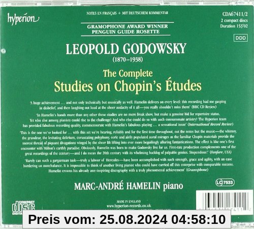 Godowsky: The Complete Studies on Chopin's Etudes von Marc-André Hamelin