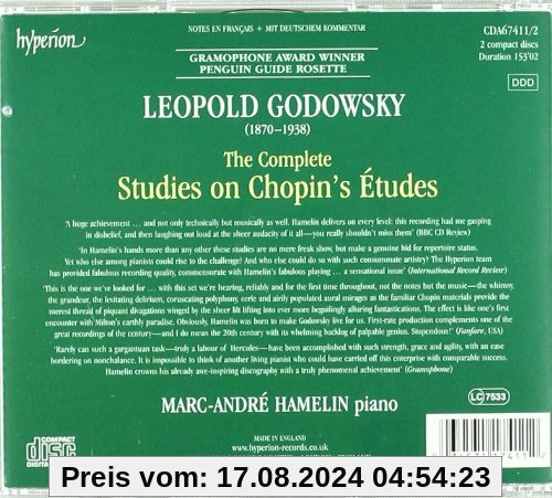 Godowsky: The Complete Studies on Chopin's Etudes von Marc-André Hamelin