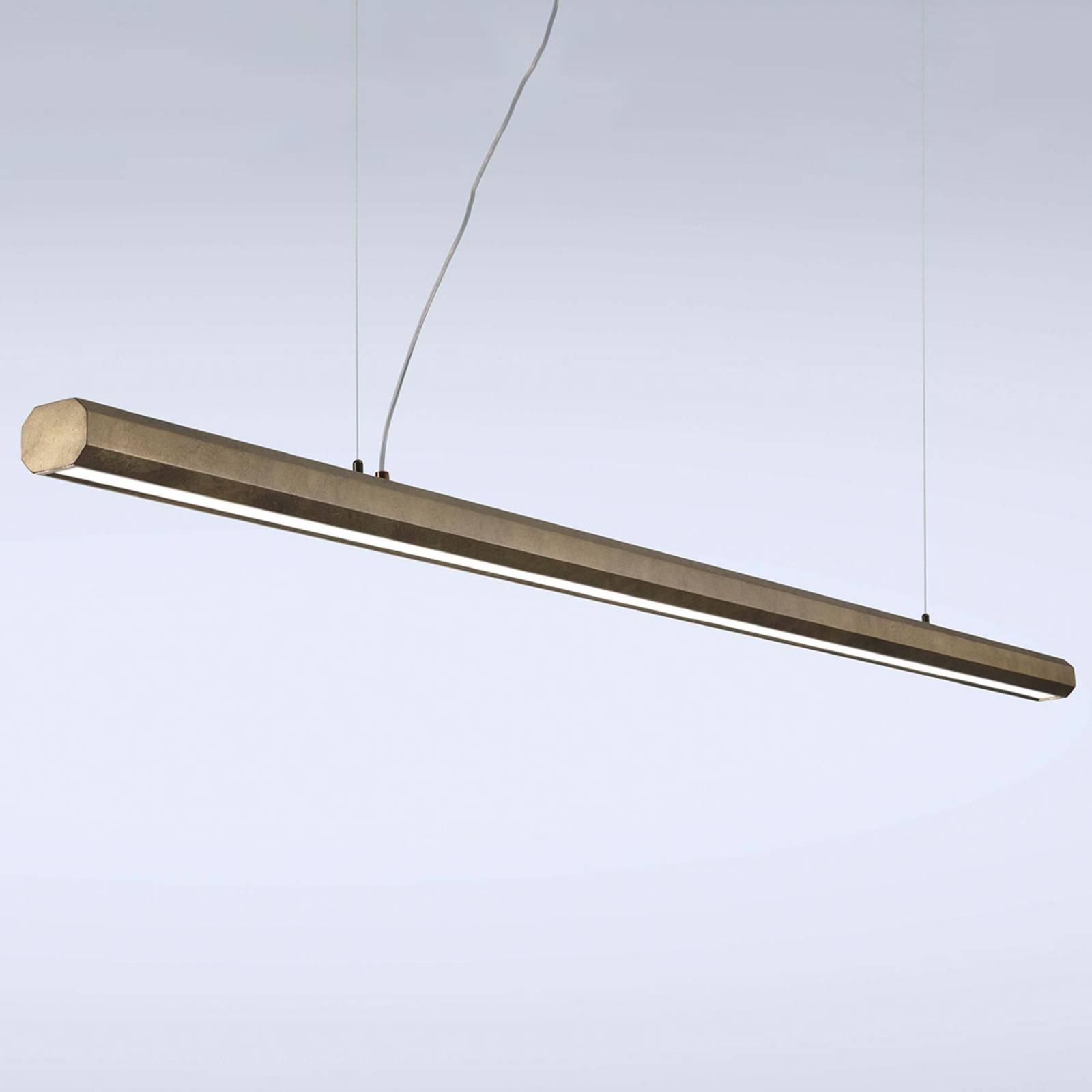 LED-Hängeleuchte Materica Balken 200 cm messing von Marchetti