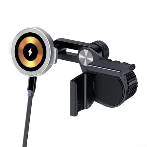 Faltbarer 15 W kabelloser Ladeständer für Auto mit verstellbarer magnetischer Handyhalterung Faltbarer 15 W kabelloser Ladeständer für Auto mit verstellbarer magnetischer Handyhalterung von Marchfunny