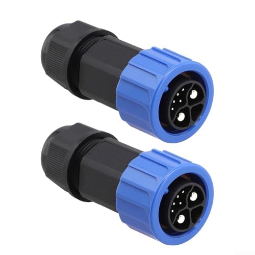 IP67 bewertet 2+1 Plus 5 Batterieanschluss-Set für Motorräder und E Bikes, Ladebuchse (A) von Marchfunny