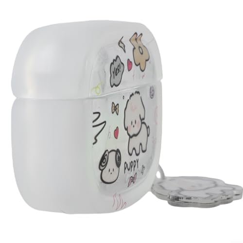Kawaii Süße Cartoon-Hunde-Schutzhülle für Airpods lustiges Zubehör für Ihre Ohrhörer (Airpod Pro 2 (Airpod 3 (4.)) von Marchfunny