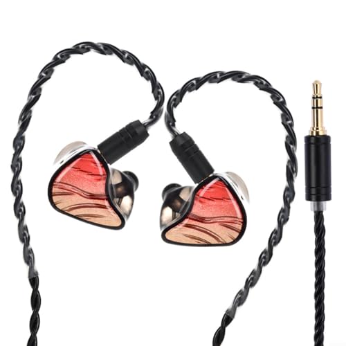 Marchfunny Ergonomische HiFi-In-Ear-Kopfhörer mit zwei Treibern – bequeme Passform und elegante Farboptionen (Gold) von Marchfunny