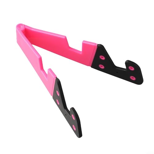 Marchfunny Faltbarer Telefonständer, tragbarer Tablet-Halter, Multi-Winkel, verstellbare Desktop-Unterstützung für Smartphones, Tablets (Rosa) von Marchfunny