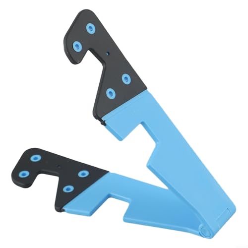 Marchfunny Faltbarer Telefonständer, tragbarer Tablet-Halter, Multi-Winkel, verstellbare Desktop-Unterstützung für Smartphones, Tablets (blau) von Marchfunny