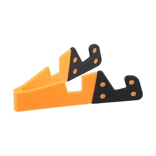 Marchfunny Faltbarer Telefonständer, tragbarer Tablet-Halter, Multi-Winkel, verstellbare Desktop-Unterstützung für Smartphones, Tablets (orange) von Marchfunny