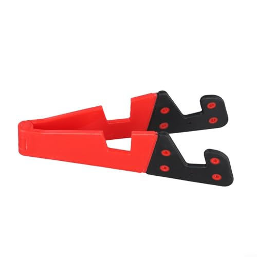 Marchfunny Faltbarer Telefonständer, tragbarer Tablet-Halter, Multi-Winkel, verstellbare Desktop-Unterstützung für Smartphones, Tablets (rot) von Marchfunny