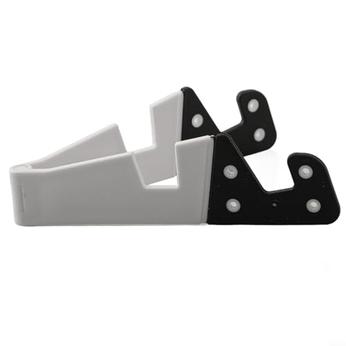Marchfunny Faltbarer Telefonständer, tragbarer Tablet-Halter, Multi-Winkel, verstellbare Desktop-Unterstützung für Smartphones, Tablets (weiß) von Marchfunny