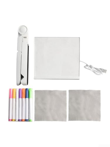 Marchfunny LED-Nachrichten-Zeichenbrett für Kinder, transparentes Acryl, trocken abwischbar, Notizblock mit verstellbarem Ständer, 7 bunte Markerstifte im Lieferumfang enthalten, für Zuhause, Schule Marchfunny LED-Nachrichten-Zeichenbrett für Kinder, transparentes Acryl, trocken abwischbar, Notizblock mit verstellbarem Ständer, 7 bunte Markerstifte im Lieferumfang enthalten, für Zuhause, Schule von Marchfunny