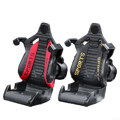 Marchfunny Stilvolle Racing For Seat Auto Handyhalterung mit Drehfunktion für sicheres Fahren (Gelb) von Marchfunny