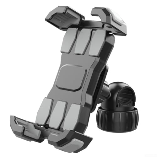 Marchfunny Verstellbarer Telefonständer für Fahrräder, schnelle Installation mit starkem Klemmmechanismus (schwarz) von Marchfunny
