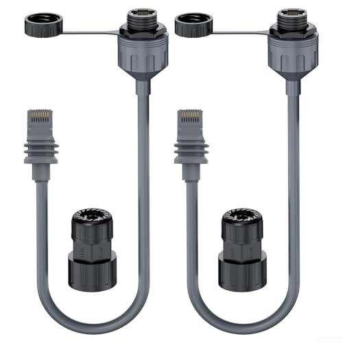 Netzwerk-Ethernet-Adapter für Starlink V3, für RJ45-Koppler für Gen 3, nahtlose Integration mit wasserdichtem Schutz (2 Stück) von Marchfunny
