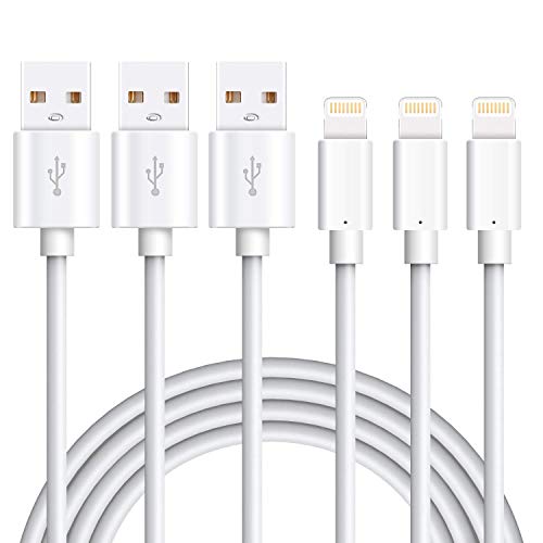 Marchpower iPhone Kabel [MFI zertifiziert] 3 Pack 1 m Lightning-Kabel iPhone Anschluss Ultra robust für iPhone 13/12/11/11 Pro/X/XS/XR/8/8 Plus/7/7 Plus/6S/6S Plus/6/6 Plus/SE/5S/5 iPad von Marchpower