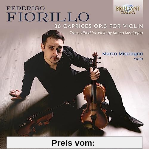 Fiorillo:36 Caprices Op.3 for Violin Transcribed von Marco Misciagna