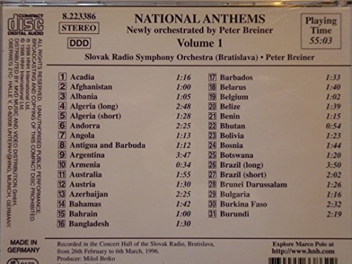 Nationalhymnen Vol. 1 (Länder von Arkadien bis Burundi) von Marco Polo