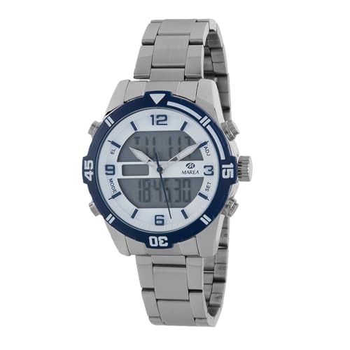 Marea Kinderuhr B35362/1 Kommunion und Bluetooth-Kopfhörer, blau, Armband von Marea