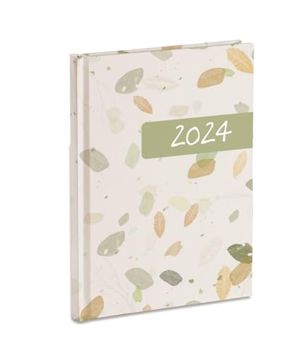 Tagesplaner Organizer 2024 cm 15 x 21 cm geschlossen Januar-Dezember 2024 Hardcover von Mareli