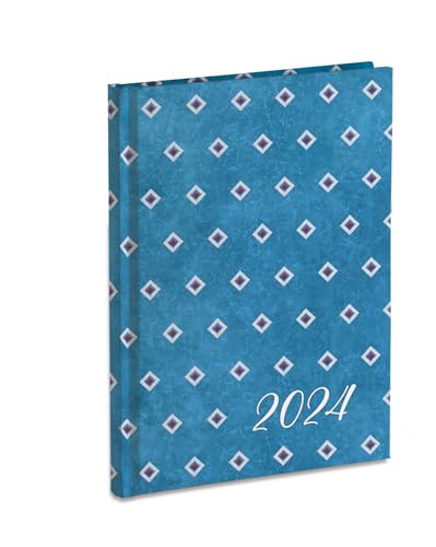 Tagesplaner Organizer 2024 cm 15 x 21 cm geschlossen Januar-Dezember 2024 Hardcover von Mareli