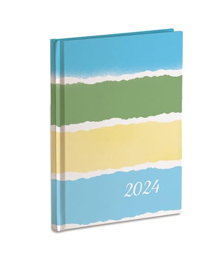 Tagesplaner Organizer 2024 cm 15 x 21 cm geschlossen Januar-Dezember 2024 Hardcover von Mareli