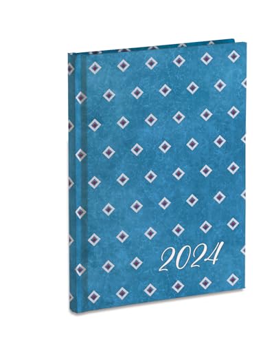 Wochenplaner Organizer 2024 cm 17 x 24 cm geschlossen Januar-Dezember 2024 Hardcover von Mareli