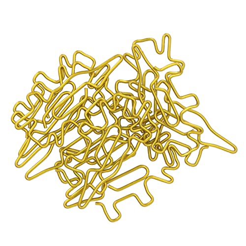 100 Prozent Tragbare Goldene Dinosaurierpapierclips Anti -Rost -Metallpapierklammern für die Büroschule 100 Prozent Tragbare Goldene Dinosaurierpapierclips Anti -Rost -Metallpapierklammern für die Büroschule von Marhynchus
