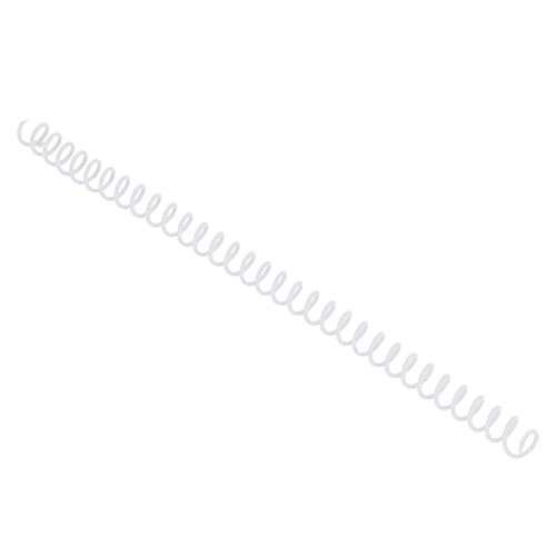 20 Stück Spiralbindungsspulen, Binde-Verschließmaschine Verschließmaschine Spiralbindungsrücken 30 Blatt Kapazität ABS-Kunststoff-Spiralbinderücken für Schreibwaren(Weiß) von Marhynchus