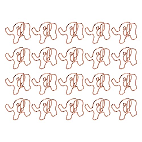 20pcs Niedliche Elefantenformpapierclips in Roségold-, Licht- und Tragbaren Eisen -Büro Clips für die Dokumentorganisation, Geeignet für Büro, Zuhause und Tägliche Verwendung 20pcs Niedliche Elefantenformpapierclips in Roségold-, Licht- und Tragbaren Eisen -Büro Clips für die Dokumentorganisation, Geeignet für Büro, Zuhause und Tägliche Verwendung von Marhynchus