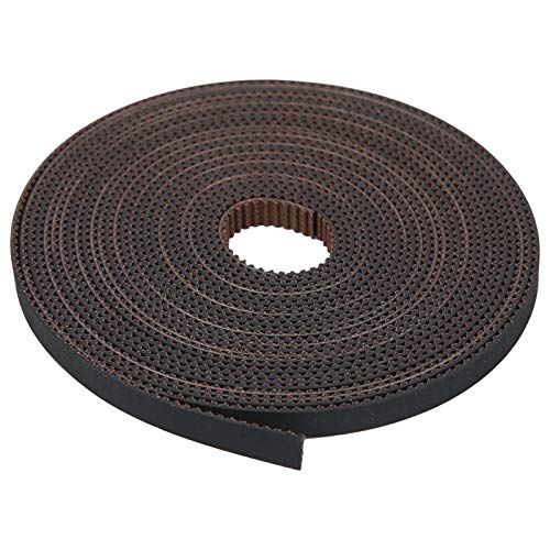 6 Mm Gummi-Timing-Gürtel-Druckerteile, Anti-Backlash-Design für Lineare Antrieb, Hochfestigkeitsschwarz-Timing-Gürtel für Timing-Riemenscheiben (5m) von Marhynchus