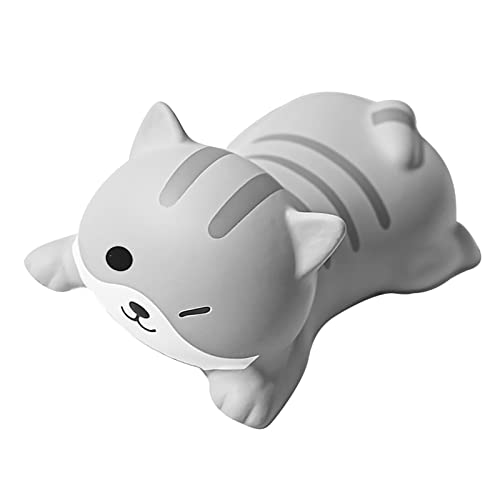 Cartoon Animal Style Keyboard Handgelenk Ruhen Komfortable Unterstützungskissen für Home Office, Perfektes (Graue Katze) von Marhynchus