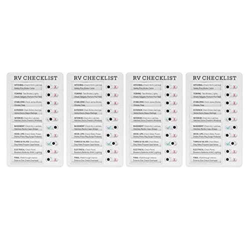 Chore -Diagramm Abnehmbarer Chore -Diagramm Checkliste für, Angemessene Arrangement DIY Produktion Recycelbares Tragbares Checklisten Board für Studien und Hausarbeit (RV CHECKLIST) von Marhynchus