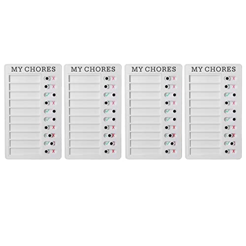Chore -Diagramm Abnehmbarer Chore -Diagramm Checkliste für, Angemessene Arrangement DIY Produktion Recycelbares Tragbares Checklisten Board für Studien und Hausarbeit (Weiße karte) von Marhynchus