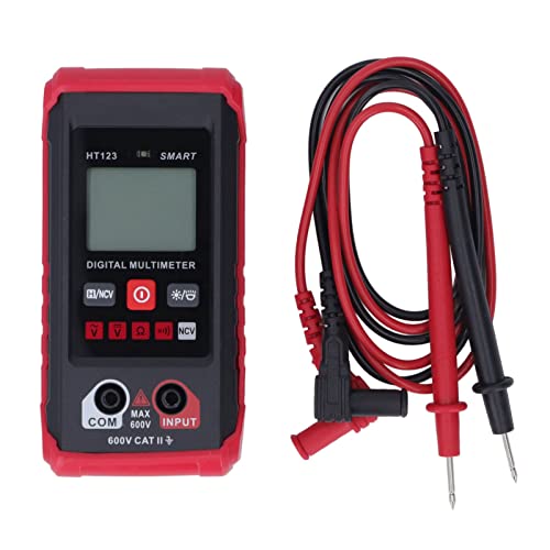 Digitaler Multimeter -Spannungstester DC -Wechselstromspannungsstrom HT123 mit Hoher Sensitivitätstestsonde Misst Spannung, Strom, Kapazität, Kontinuität und Diode von Marhynchus