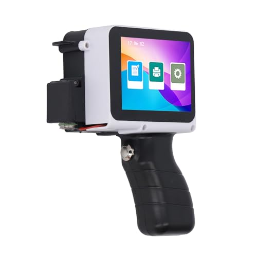 Einfach zu Bedienender Handdrucker mit HD-Touchscreen, Intelligenter 4-Kern-CPU, Tragbares 2-12,7-mm-Tintenstrahldruckgerät für Barcode-Datumsetiketten, von Marhynchus