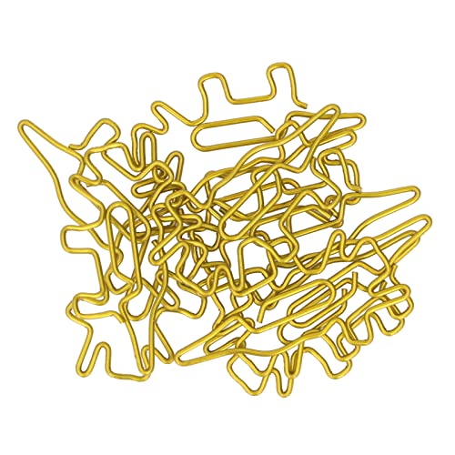 Goldene Dinosaurierpapier Clips Niedliche Slip -Resistante Metallpapierklammern für Office School 100pcs Goldene Dinosaurierpapier Clips Niedliche Slip -Resistante Metallpapierklammern für Office School 100pcs von Marhynchus